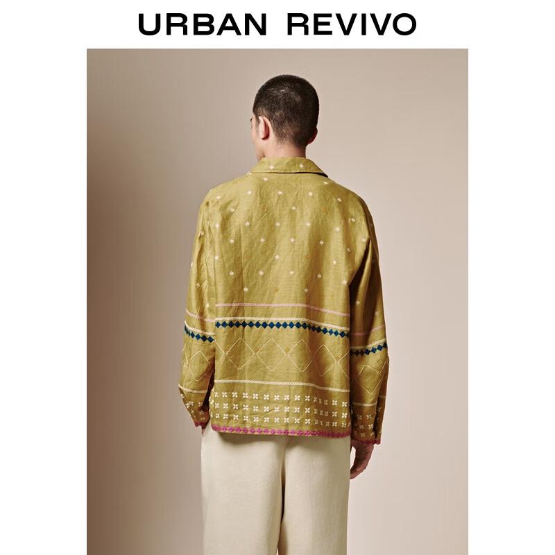 UR Men's Featured Geometric Pattern Vacation Jacket