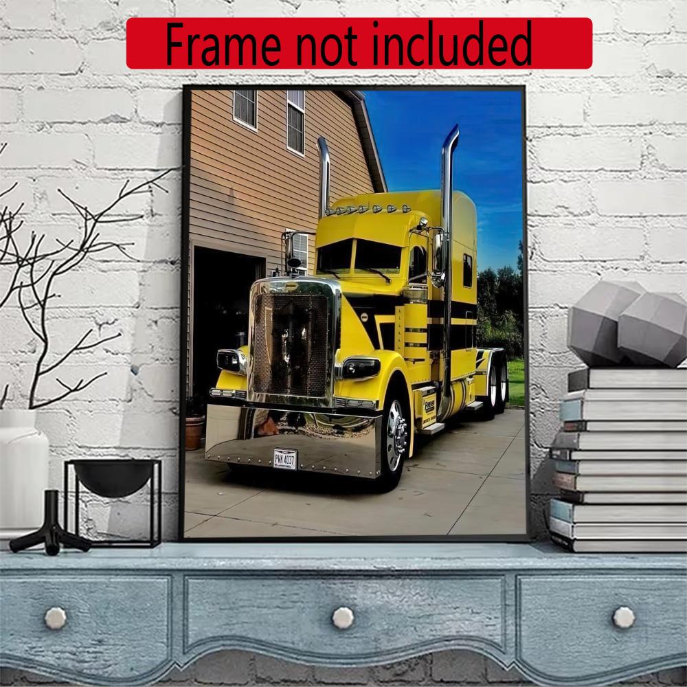 Kenworth 5D Diy Diamond Paintings Mosaic Wall Round Diamond Art Painting Kits Embroidery Crystal Accessories Frameless