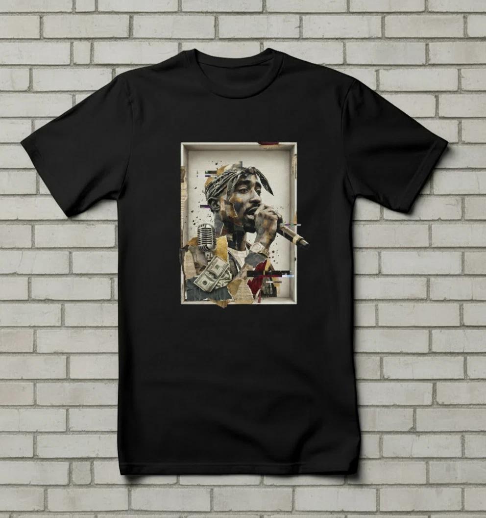 

TUPAC CUSTOM DESIGN - T-Shirt Size S-5X 4XL