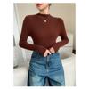 Womens Slim Fit Cashmere Wool Blend Sweater Half Turtleneck Fall Winter Versatile Basic Top