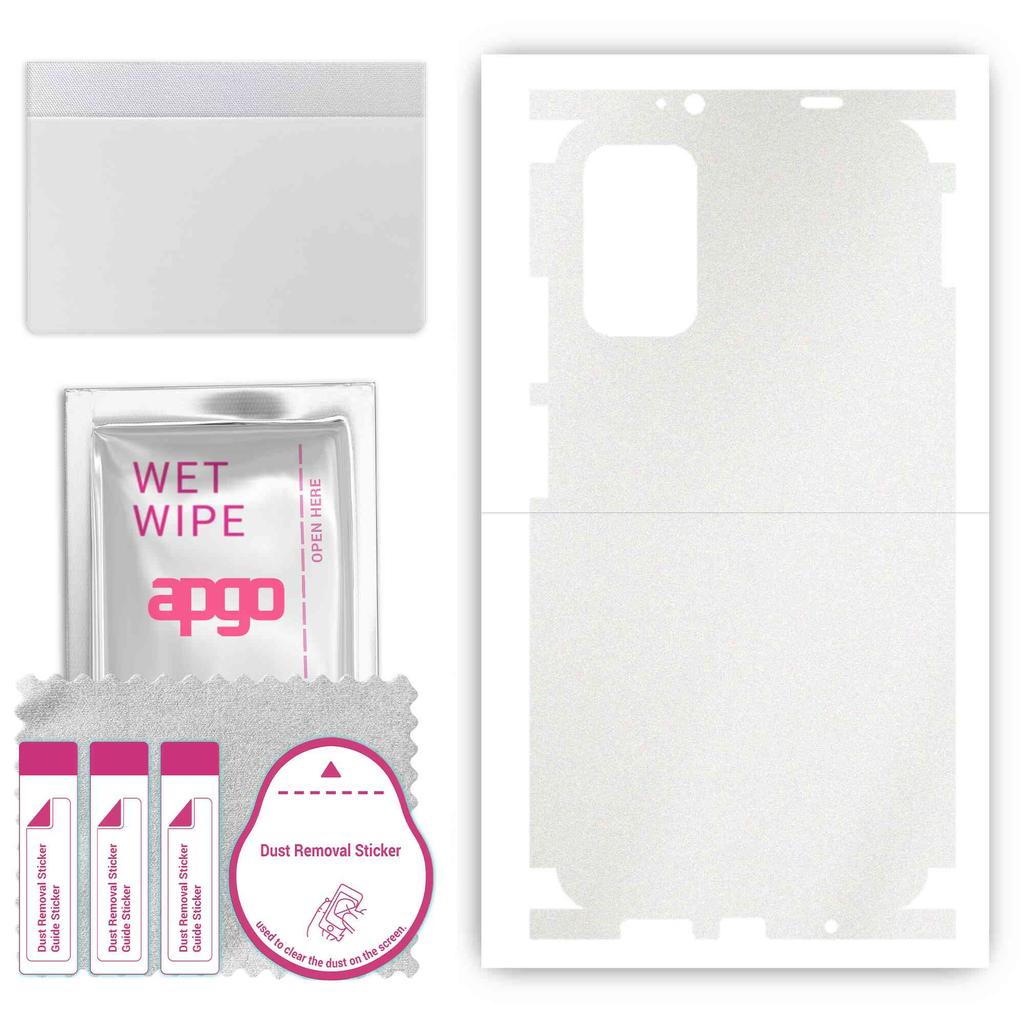apgo Adesivo Skin Protettiva per retro+lati compatibile con Xiaomi Redmi 9T, Pellicola Full Wrap, Foglio, Vinile - Modello Trasparente Opaco