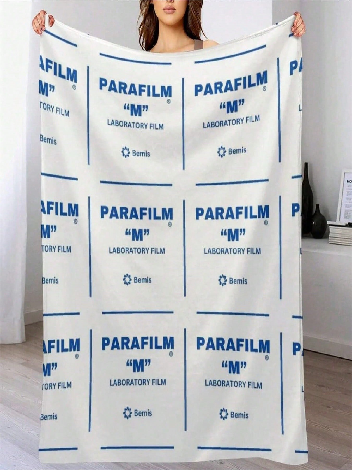 

Плед Parafilm Lover Летние термобелье для волос для путешествий Летнее постельное белье Пледы 75X95CM серый