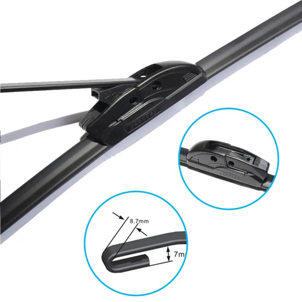 26" Hook / J-Hook Double Rubber Car Front Wiper Blades Windshield Windscreen