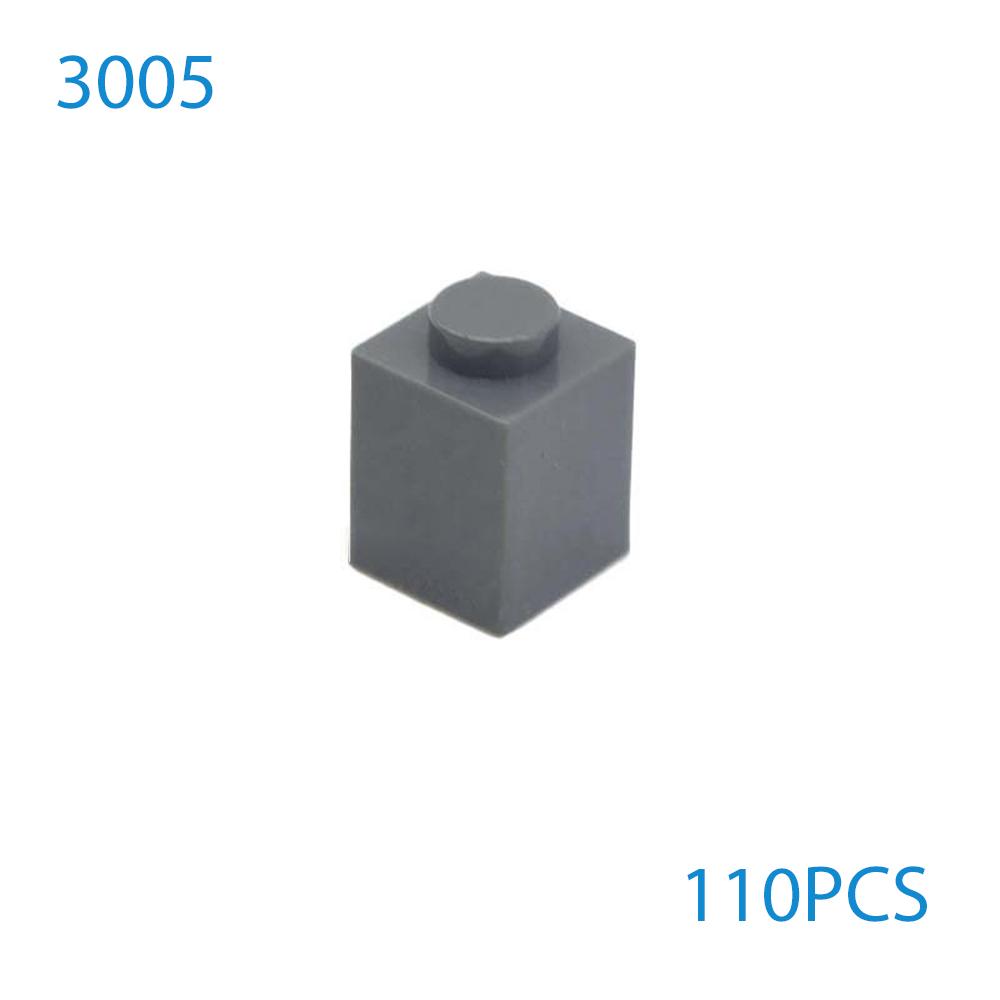 50 Stück/Los DIY Bausteine Dicke Figuren Steine 1x1 Noppen Pädagogisch Kompatibel mit 3005 Kunststoffspielzeug für Kinder Geschenke