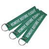 1 Piece Remove Before Flight Woven Key Ring Luggage Tag Label Red Chain Keychain For Aviation Gifts Keychain Fashion Jewelry
