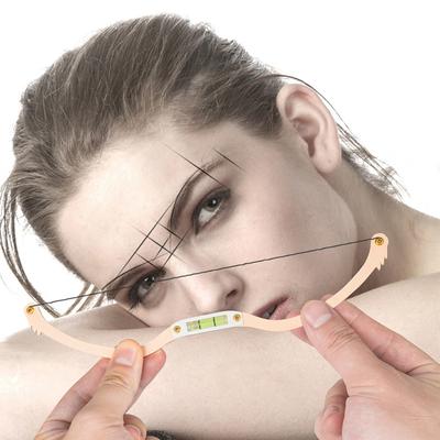 1 Set Microblading Permanente Make-up Pijl en Boog Lijn Liniaal Zwart Meten Wenkbrauw Draad Voorgeïnkt Tattoo PMU Voor Mappen