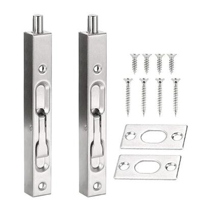 2 Peças Ferrolho de Porta de Aço Inoxidável Fechadura de Ferrolho Embutido Fechadura de Trinco Tiandi Fechadura de Trinco Oculta para Porta Segurança Segurança Doméstica Hardware Anti-roubo