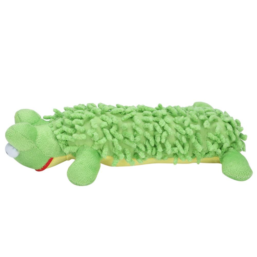 2 pcs Hippo Shape Squeaky Dog Toy Mop Fleece Interactive Dog Toy Dog Plush Toy Teeth Grinding