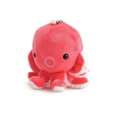 MofuMarine Mofumarine Plush Toy Mascot with Keychain Cute Sea Creatures (Octopus RED)