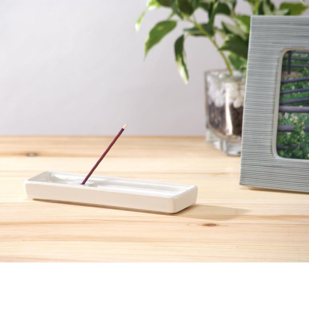 Kameyama Incense Ceramic Holder, Simple, Compact,