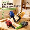 Pull Rope Electric Saw Keychain Toy Plastic Logging Saw Toy  Gift Toy Key Decor