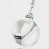 Pastel Pet Pet Check Fur Lining Harness Set, Gray