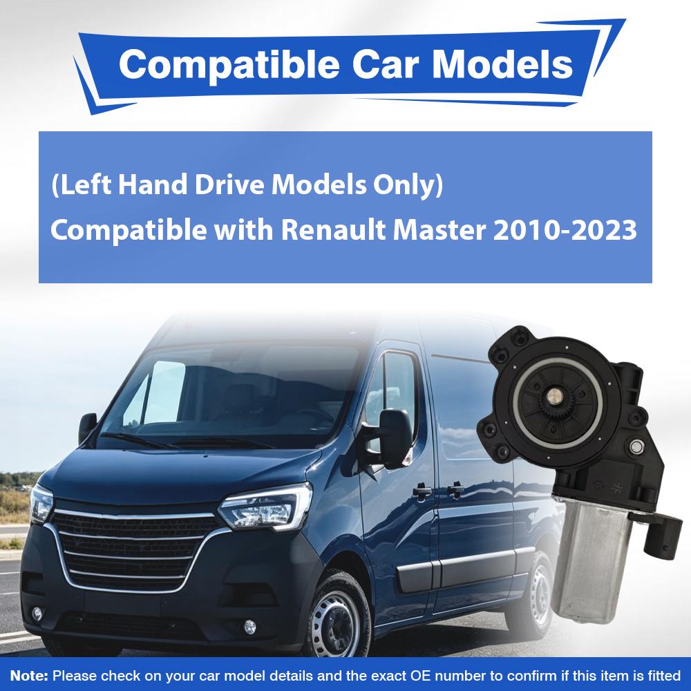 2 Pins  Electric Power Window Glass Lifter Motor Front Left/ Right For  Renault Master 2010-2023 9030285, 9030286, 9030284