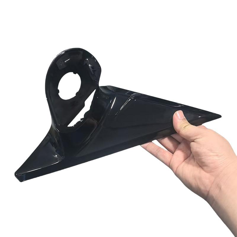 Black Front Window Triangle Trim Plate Side Mirror Garnish Cover Panel Mirror Base Holder for BMW 4 Series F33 2014-2018