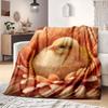 1 ks Flanelová deka s kresleným potiskem, Vysoce kvalitní, Pohodlná pro všechna roční období, Domácí dekorace, Teplo a pohodlí, Perfektní jako vánoční dárek k narozeninám