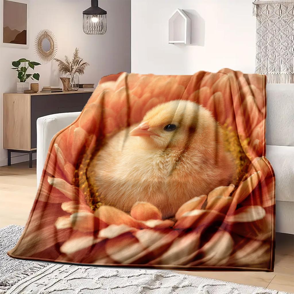 1 ks Flanelová deka s kresleným potiskem, Vysoce kvalitní, Pohodlná pro všechna roční období, Domácí dekorace, Teplo a pohodlí, Perfektní jako vánoční dárek k narozeninám