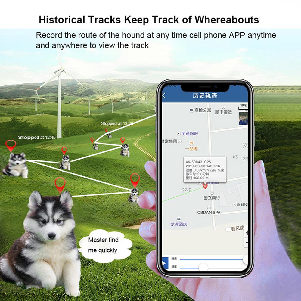Gps Dog Tracker50$ Gps 2G Mini Gps Locator Support Electronic Fence Function Built-In Battery 4000Mah Long Standby Cat Tracking