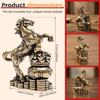 4 Stück Chinesisches Neujahr Tierkreiszeichen Pferd Ornament Messing Pferdefiguren Feng Shui Glücksstatue Heim- und Büro-Schreibtischdekoration Handwerk