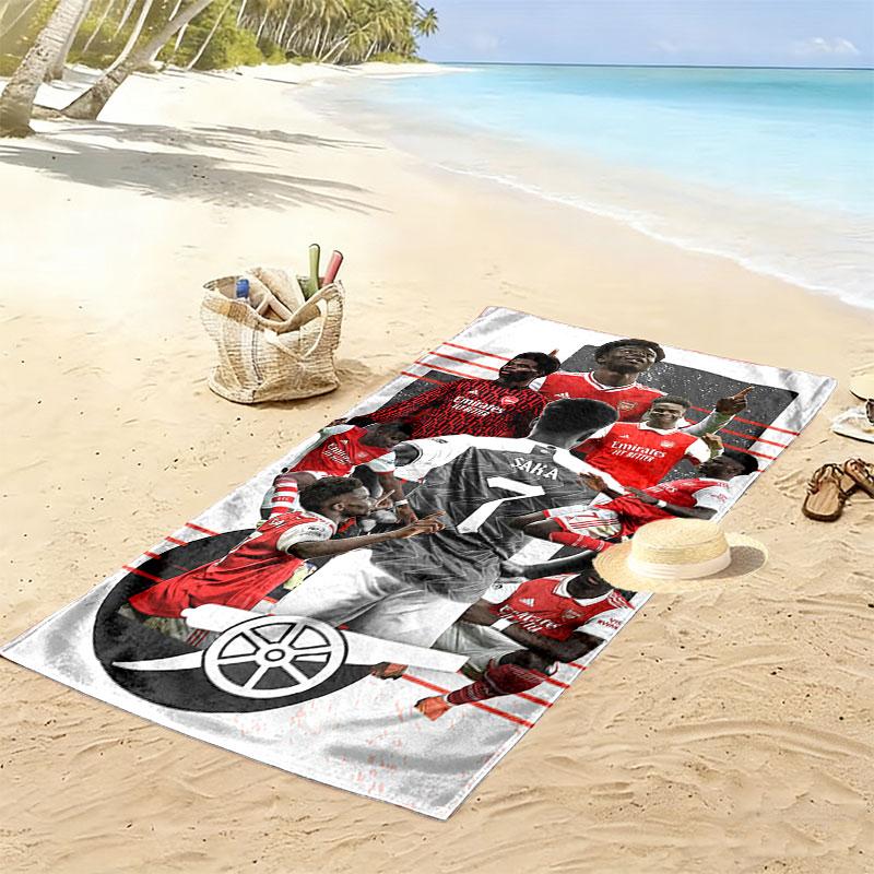 Bukayo Saka Fury Beach Towel, Large Soft Quick Dry Towel for Beach Camping Swimming