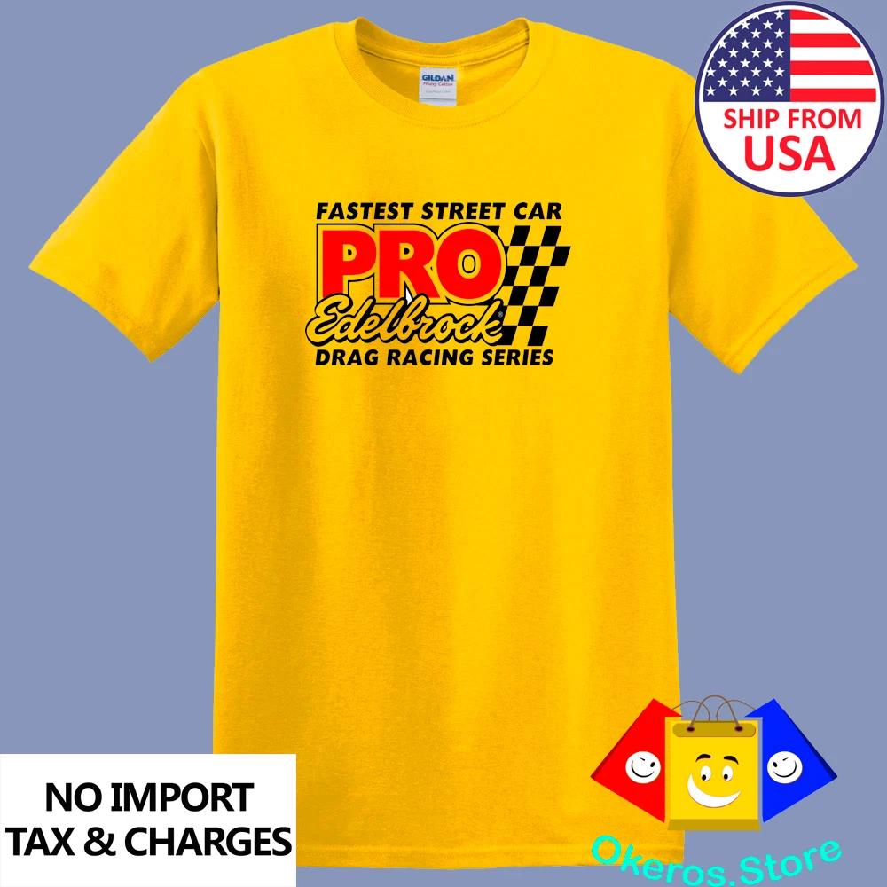Edelbrock Drag Racing Men s Daisy Yellow Size S to 5XL M