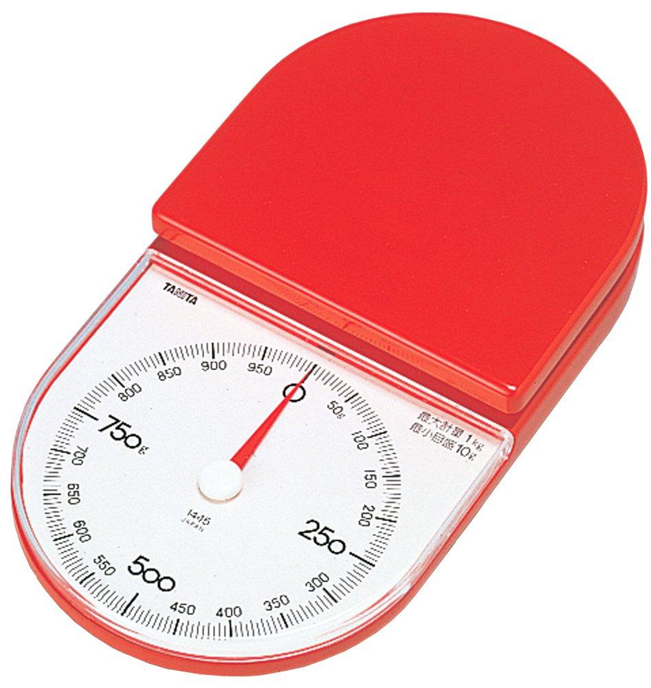 

Tanita Cooking Scale Kitchen Scale Cooking Analog 1kg 5g Units Made in Japan Compact Good Design Award Red Tanipeti 1445-RD