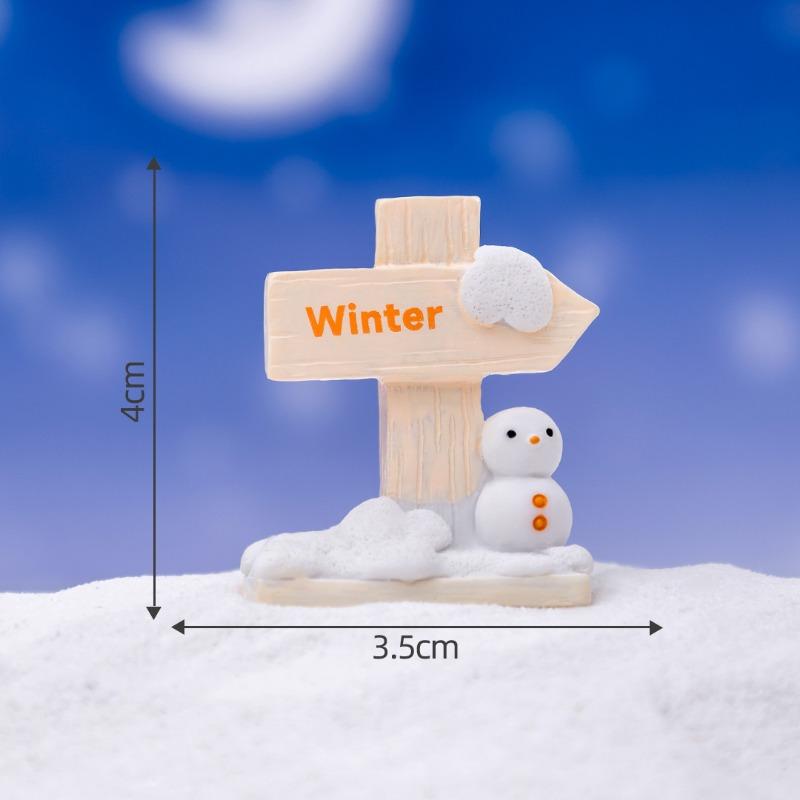 Moss Micro-landscapeCute Directional Signs, Road Signs Landscaping Materials Decorative Items Accessories Mini Ornaments