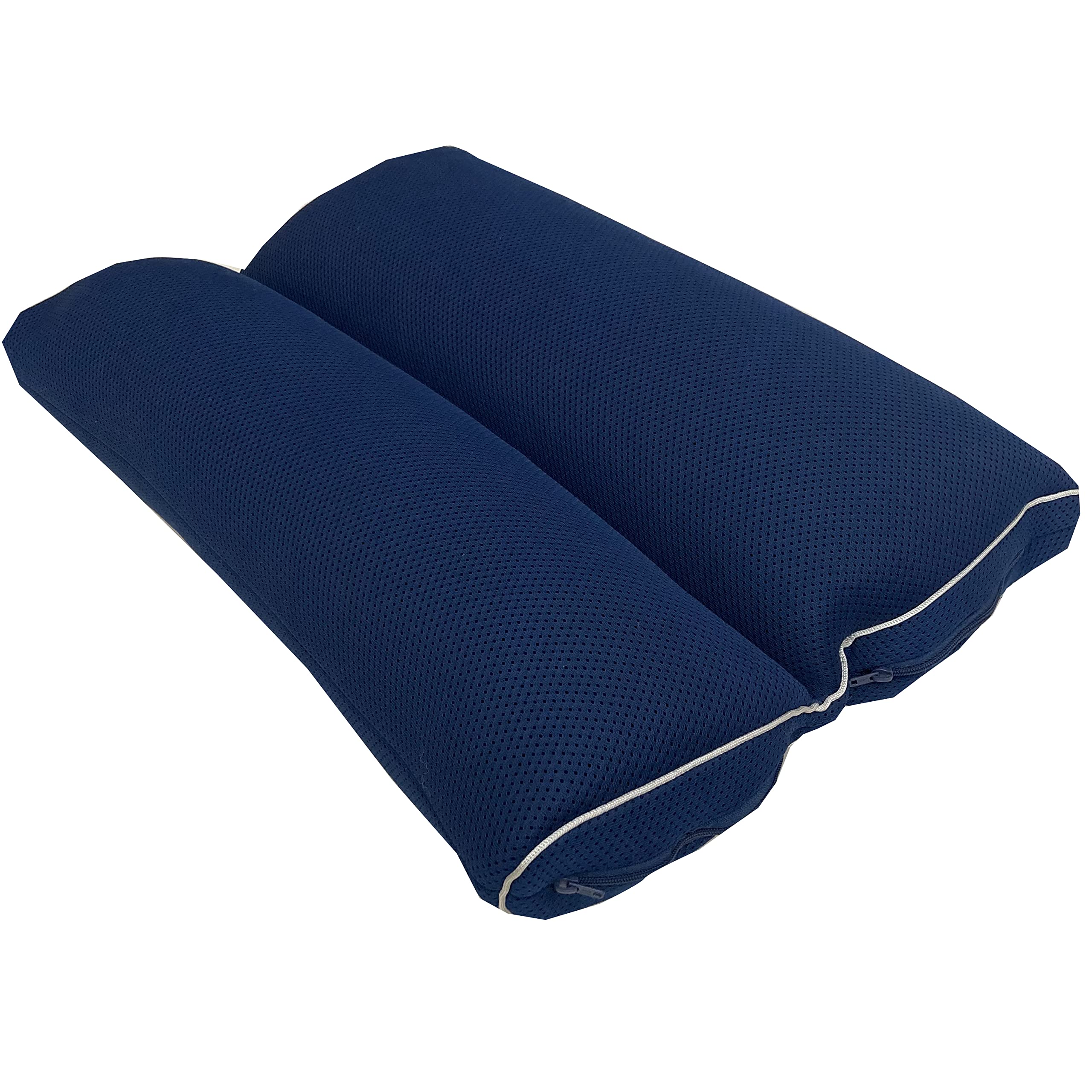 

MORIPiLO Snoring Pillow (Premium) - Prevents Snoring, Opens Airway, and Prevents Snoring, Navy Blue (Includes Bamboo Charcoal Pipe, Wide), Approx.