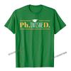 Womens PhinisheD  Funny Doctorate PhD Graduation ONeck TShirt Camisas Unisex Cool Birthday Tees Funny Cotton Unisex Top TShirts