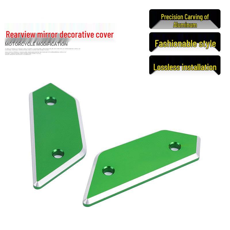Kawasaki NINJA400 Rearview Mirror Base Cover - Aluminum Decorative Accessory