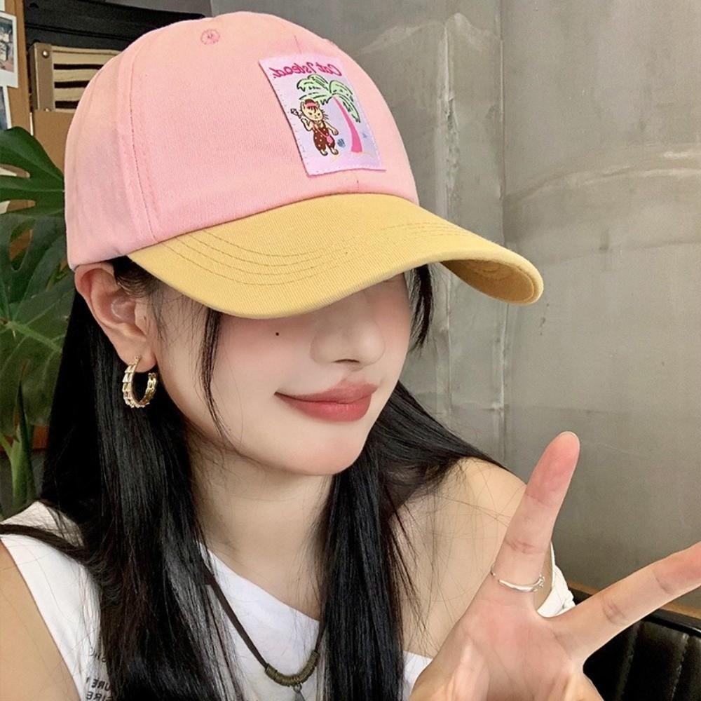 Embroidery Baseball Hat Spring Summer Snapback Cap Trendy Peaked Cap  Teenagers