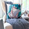 H-Hatsune M-Miku Singer Anime Pillow Case Square Pillow BedroomSofaLeisure Comfort Cushion Car Living Room Home Decoration 40X40