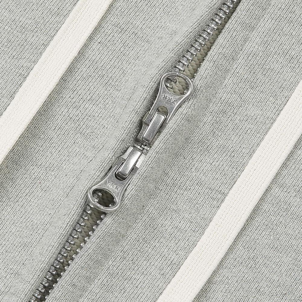 Sortie 2-Way Essential Sweat Hooded Zip-Up (Melange Gray)