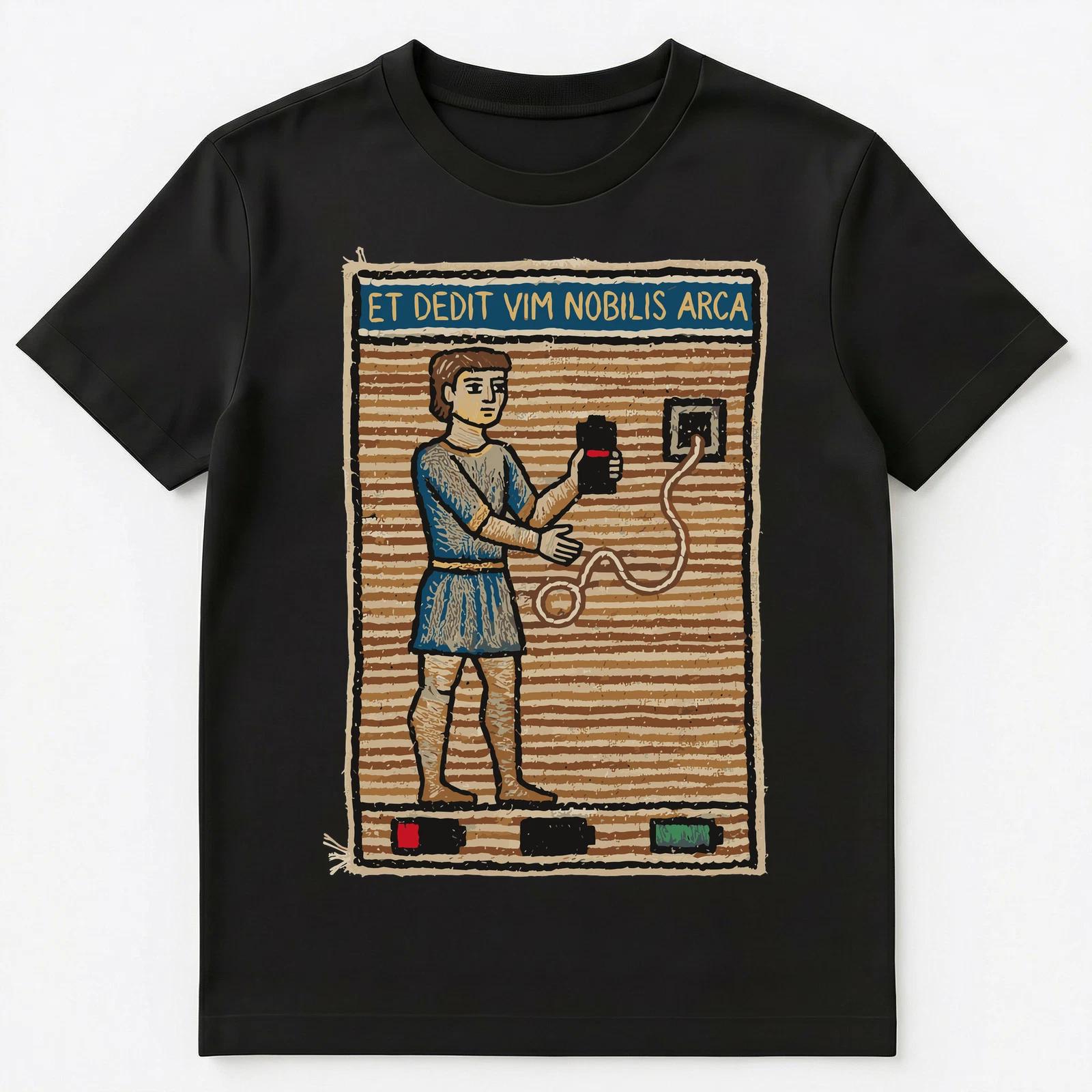 Historian Enthusiast Anachronistic Charging Battery Unisex T-Shirt 4XL