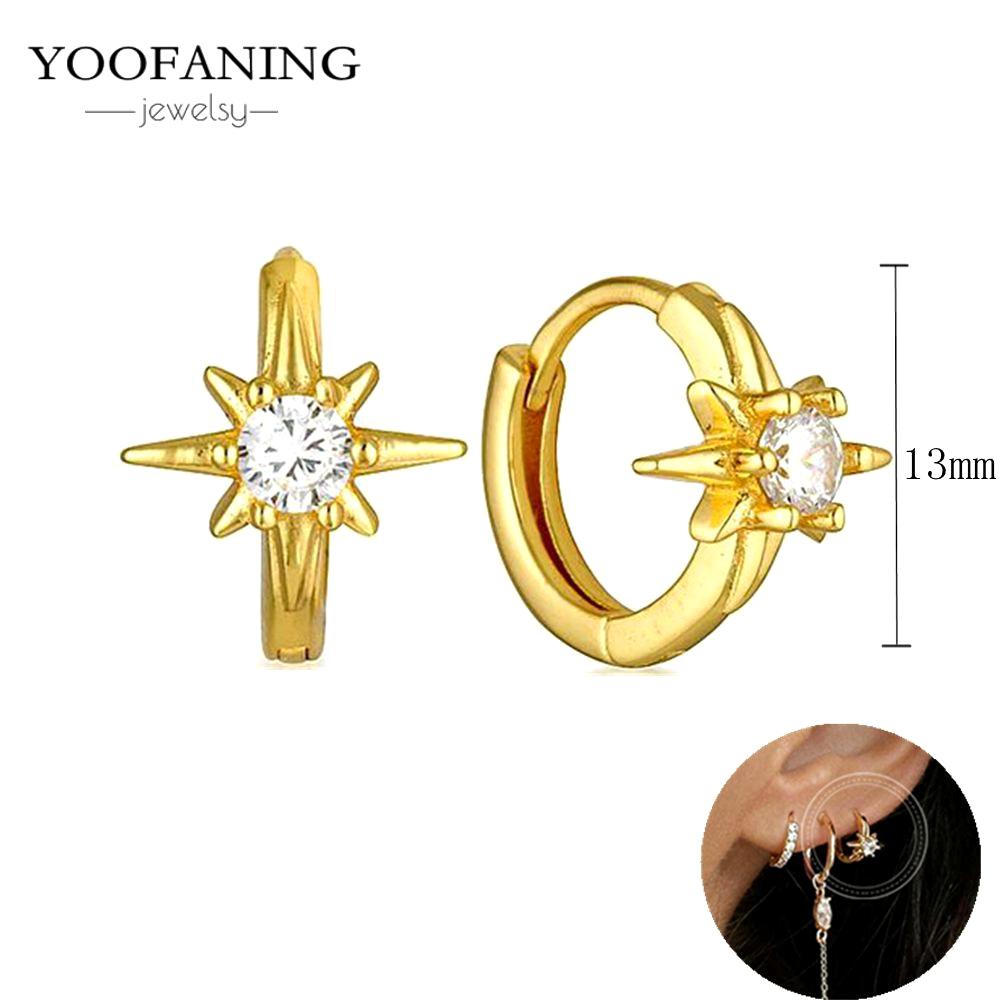 925 Silver Ear Needle Fashion Light Luxury Gold hoop earrings Classic Retro Collection earrings for women Jewelry Gift