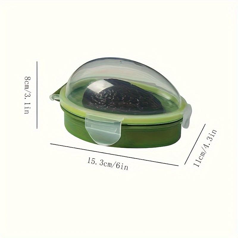 Avocado Keeper Container Round Fresh Storage Box for Half Avocado with Silicone Seal