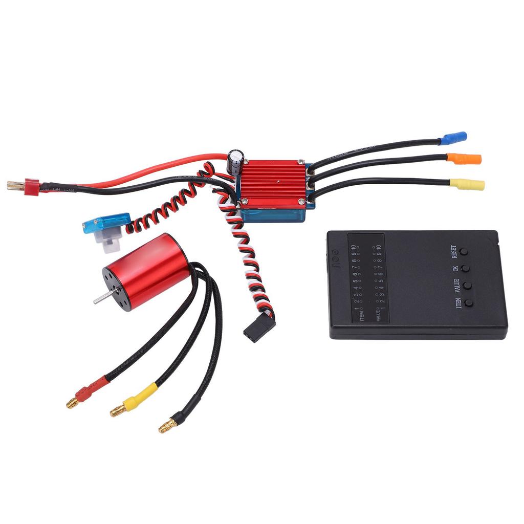 RC Brushless Motor Set High Torsion 2435 4500KV Brushless Motor 25A ESC RC Accessories for 1/16 1/18 RC Car