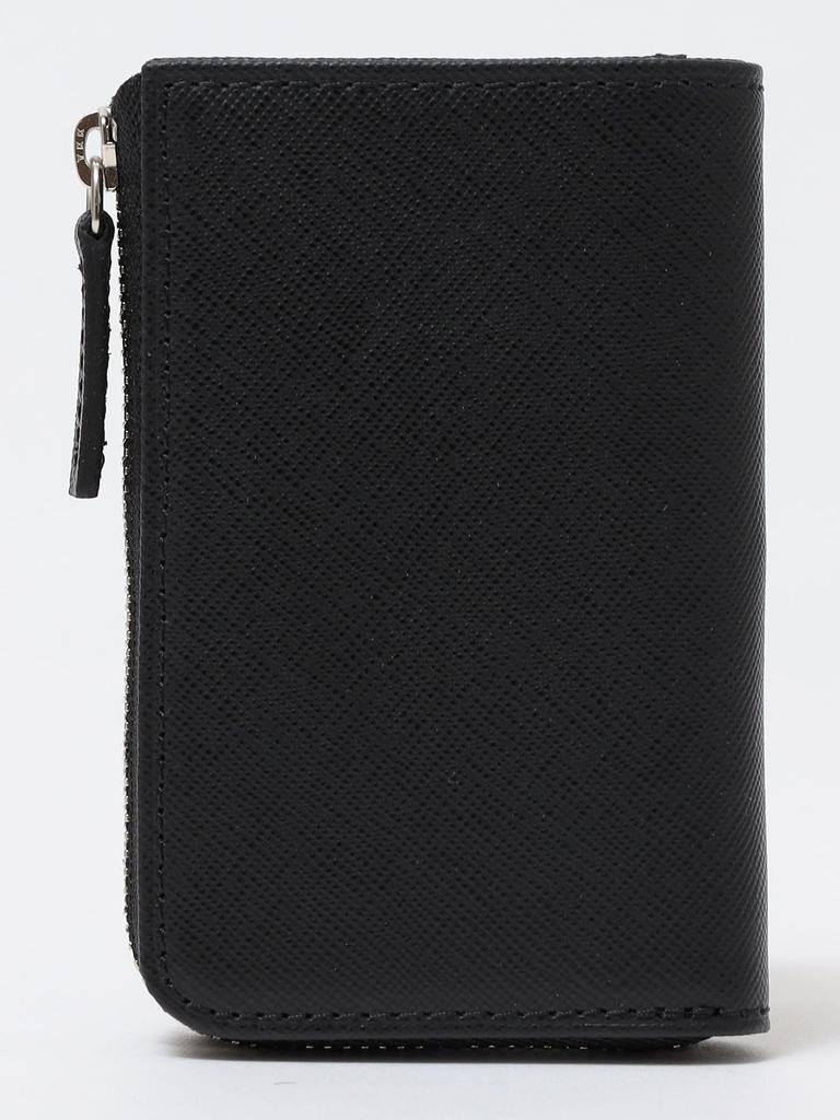 Ships SAFFIANO LEATHER Italian Leather Card Case, Men's, 110030626, Black, One Size