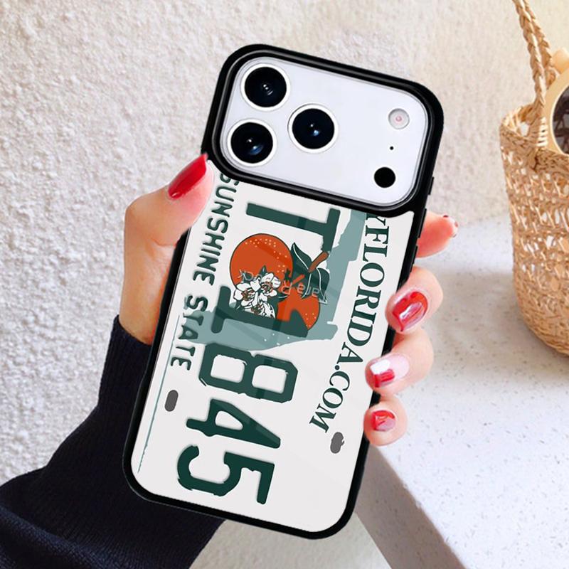USA LICENSE NUMBER PLATES Phone Case For iPhone 17 Air 16 15 14 13 12 11 Pro Max Plus