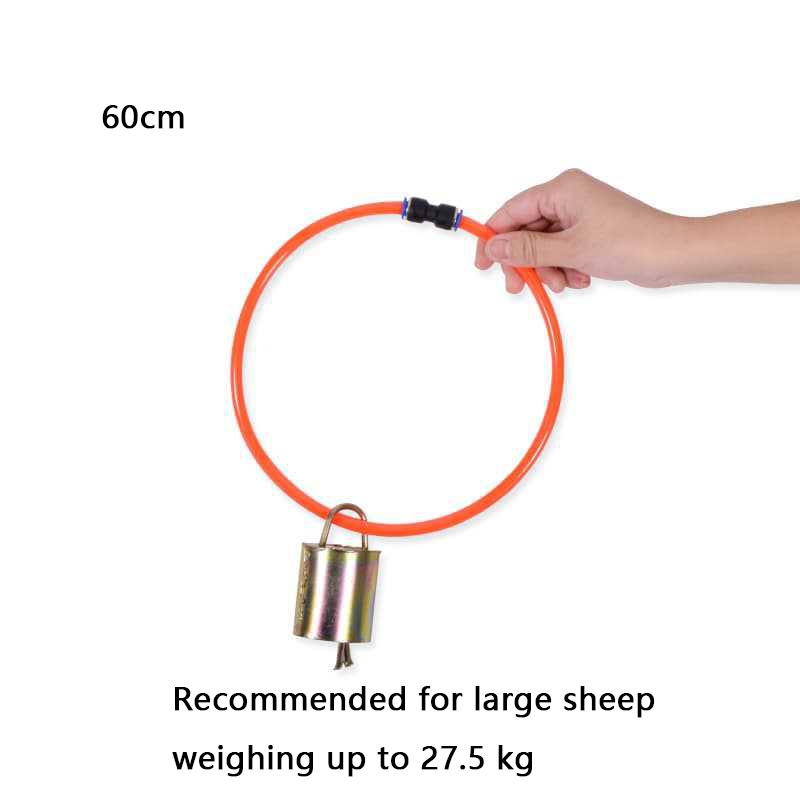 Collare Regolabile Anti-Perdita per Bestiame con Tubo ad Alta Pressione Extra, Campanelli in Rame per Bovini, Localizzatore per Mucca Pecora al Pascolo