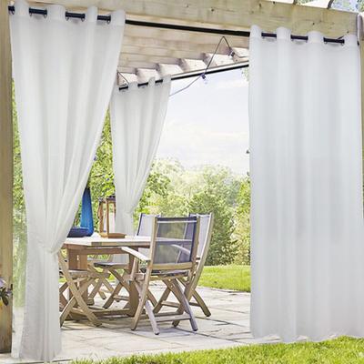 Pantalla de Ventana Impermeable Terraza Exterior Cenador Cortina de Pantalla Transparente Punto Exterior Cortina Acabada