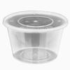 Disposable Round Plastic Takeout Containers with Lids, 480ml