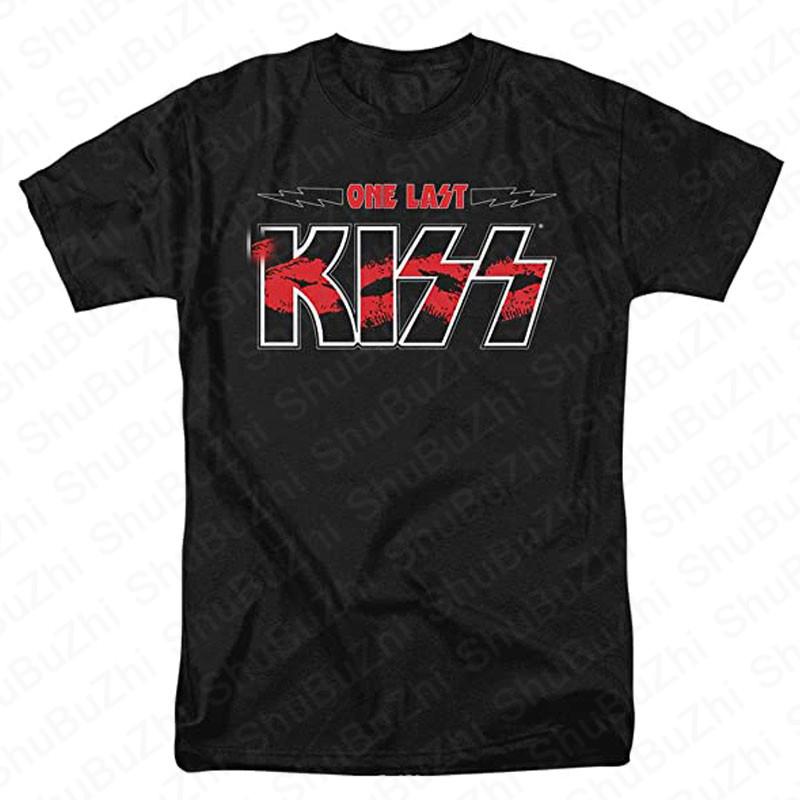 KISS Hiss Cat Parody Funny Tshirts Rock Meow Group Men T Shirt KISS Rock Roll Man Cotton T-Shirt Drop Shipping