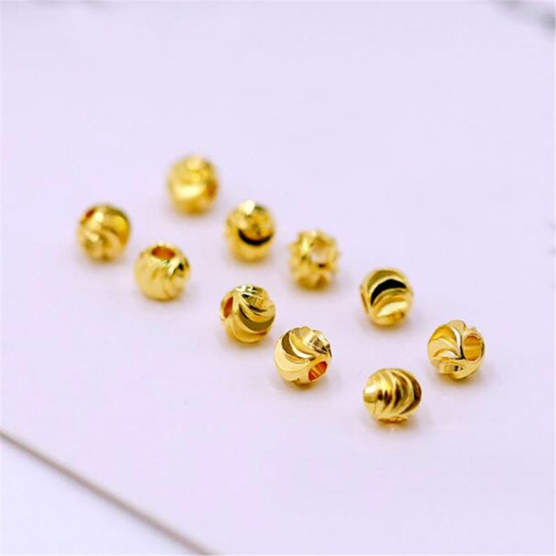 Randiga snittblomsperlor 3-6 mm Avståndspärlor för armbandstillverkning DIY-smyckestillbehör Handpärlmaterial 3-6 mm