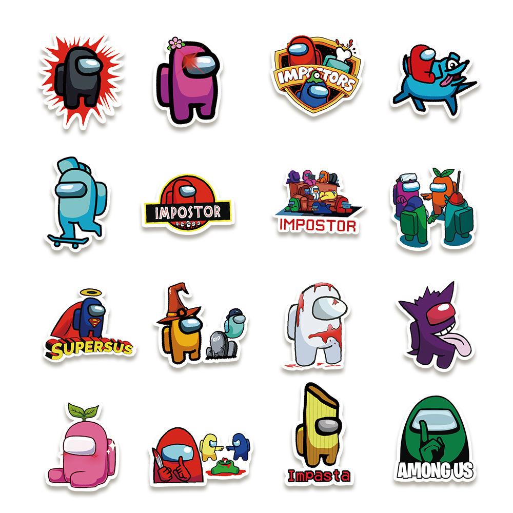 150 Pictures of Amon Us Game Graffiti Stickers Car Water Cup Mobile Phone Skateboard Waterproof Stickers