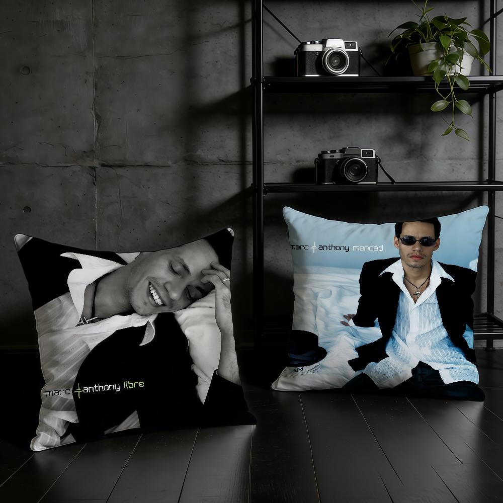 MMarc Anthony Singer cushion cover Birthday Anniversary Gifts Double Sided Printed Zipper Cushion Cover Soft Skin Bedding