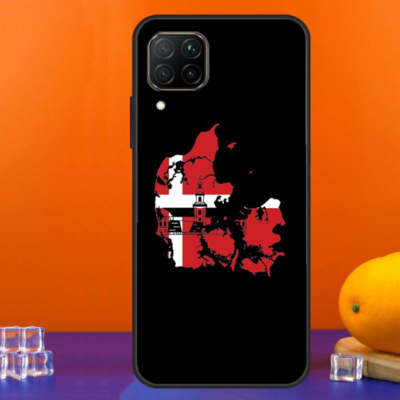 Denmark Flag For Huawei Nova 9 10 SE 5T 12i 12s 11i Y91 Y90 Y60 Y70 Y72 Y61 P60 Pro P20 P40 P30 Lite Case