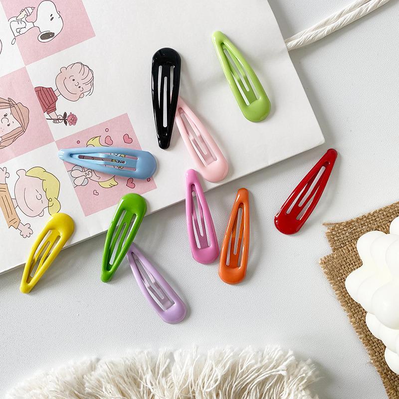 HyunA-Inspired Colorful Bobby Pins - Cute Girl Hair Accessories, Clips & Fringe Side Clips - Lin Xiaozhai Style Headdress