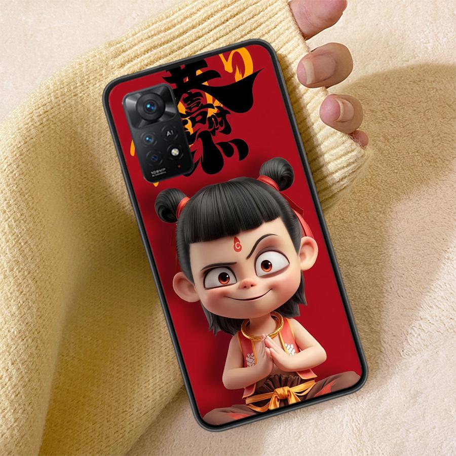 

N-Nezha Anime Movie Phone Case For Redmi Note 13 14 15 Pro Plus 12 13C 12C 15C 9 10 10C 9T 9C 9A TPU Soft Cover Clear Cell Cases Redmi 10C