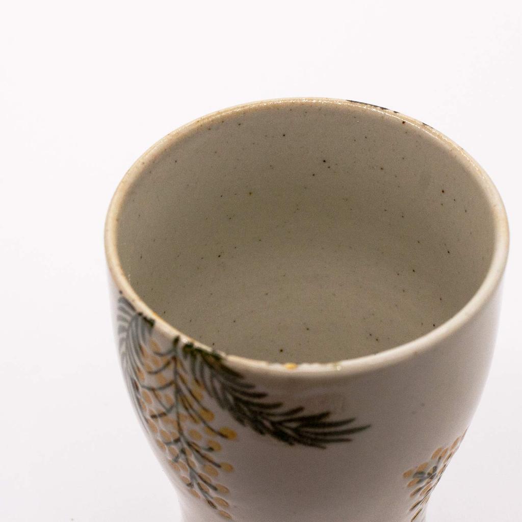 24to3 Nishitomi Ceramics Hasami Isayama Small Made In 478106 (Nishitomi) Ware, Seito, Teacup, Mimosa, Japan,