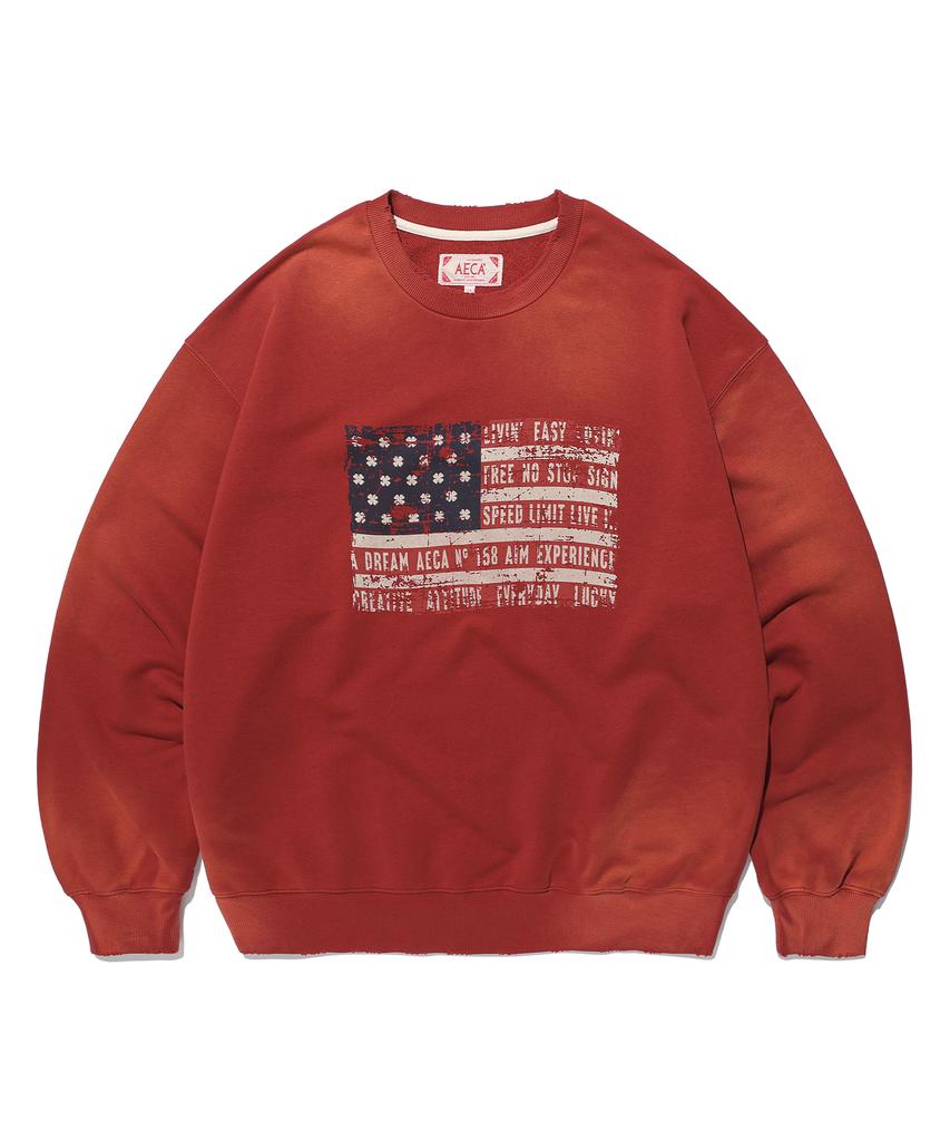 AECA Easy & Free Flag Sweat Shirts (3 Colors)